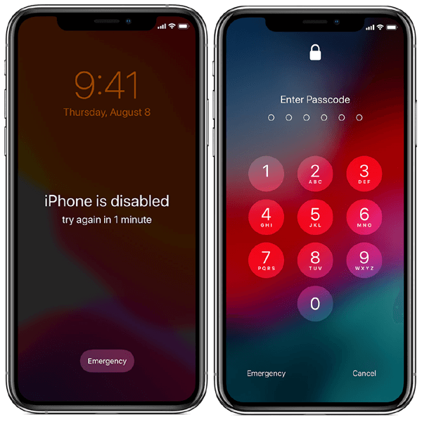 iphone is disabled