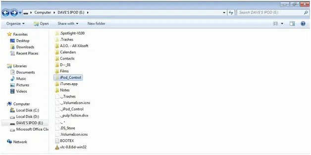 ipod control folder