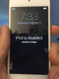 ipod disabled connect to itunes
